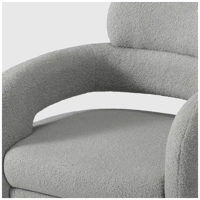 Sherpa Swivel Barrel Accent Chair with Round Metal Base, Set of 2, 8 Colors