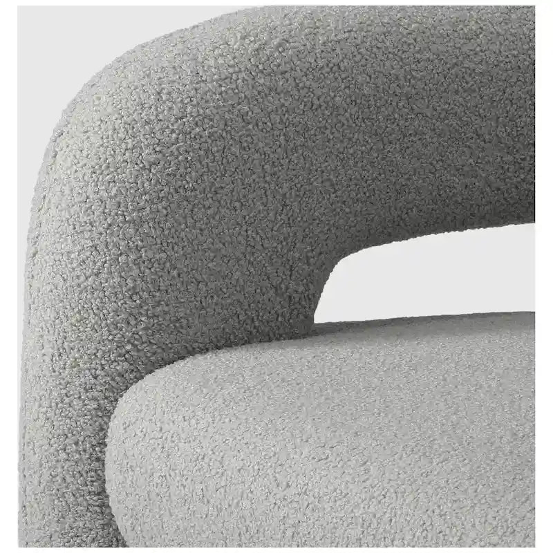 Sherpa Swivel Barrel Accent Chair with Round Metal Base, Set of 2, 8 Colors