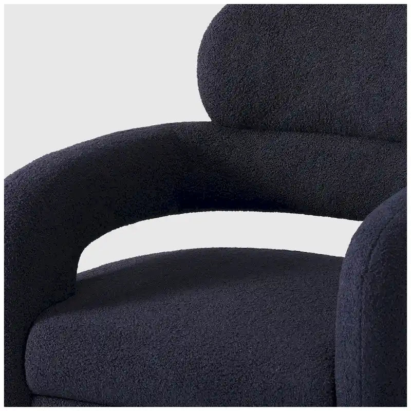Sherpa Swivel Barrel Accent Chair with Round Metal Base, Set of 2, 8 Colors