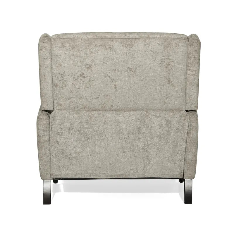Oversized Textured Fabric Pushback Recliner Chair for Living Room, Beige Navy Blue Grey