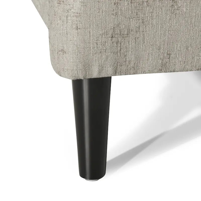 Oversized Textured Fabric Pushback Recliner Chair for Living Room, Beige Navy Blue Grey