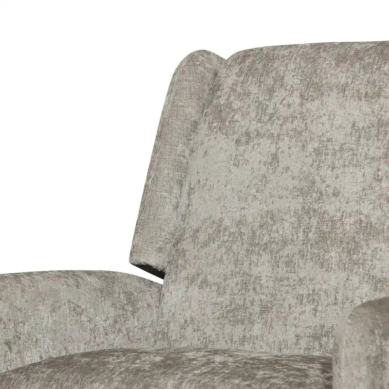 Oversized Textured Fabric Pushback Recliner Chair for Living Room, Beige Navy Blue Grey