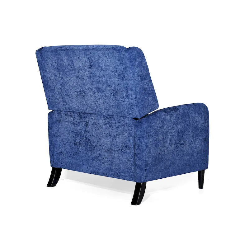Oversized Textured Fabric Pushback Recliner Chair for Living Room, Beige Navy Blue Grey