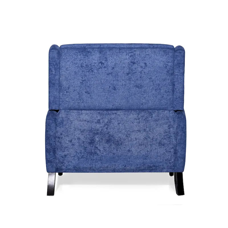 Oversized Textured Fabric Pushback Recliner Chair for Living Room, Beige Navy Blue Grey