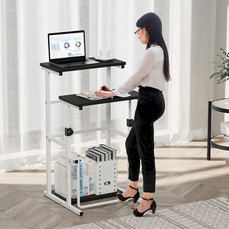 Futzca Standing Desk, Adjustable Height Laptop Table