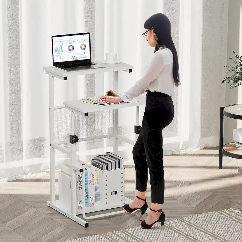 Futzca Standing Desk, Adjustable Height Laptop Table