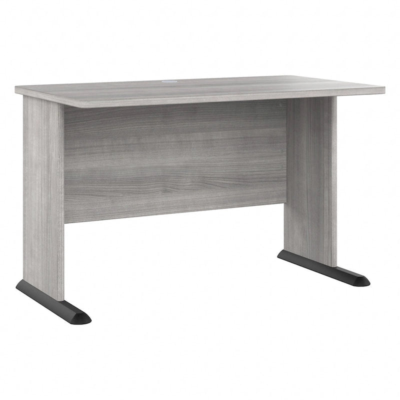 48-Inch Computer Desk with Wire Management Grommet, ANSI/BIFMA Certified, Storm Gray White Platinum