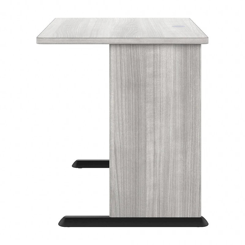 48-Inch Computer Desk with Wire Management Grommet, ANSI/BIFMA Certified, Storm Gray White Platinum