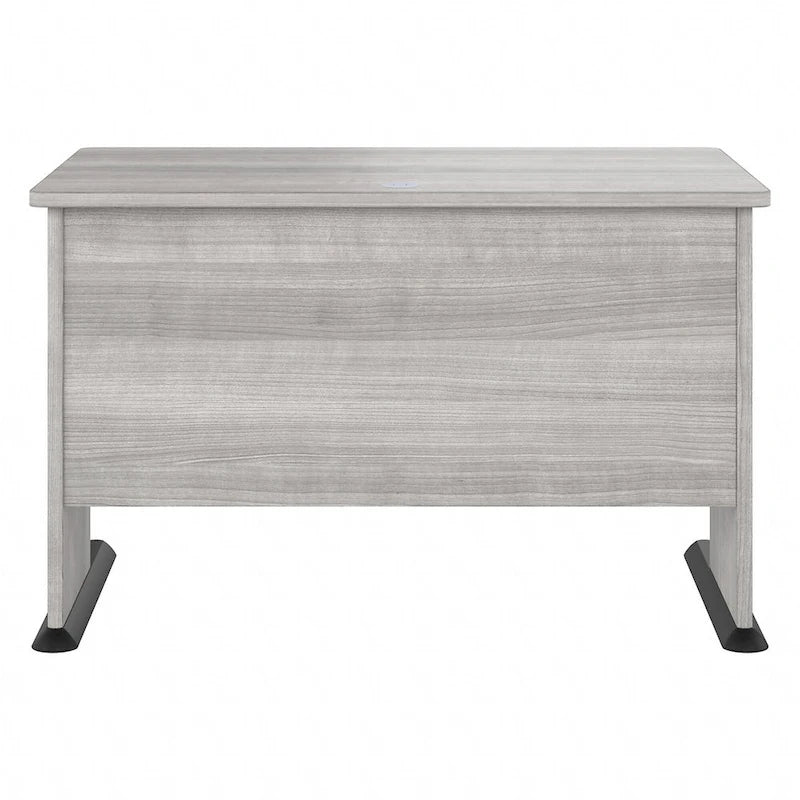 48-Inch Computer Desk with Wire Management Grommet, ANSI/BIFMA Certified, Storm Gray White Platinum