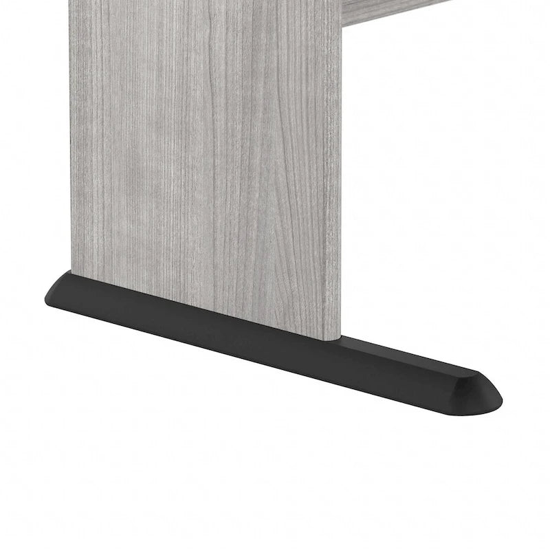 48-Inch Computer Desk with Wire Management Grommet, ANSI/BIFMA Certified, Storm Gray White Platinum