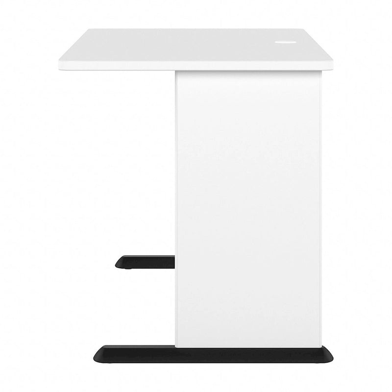 48-Inch Computer Desk with Wire Management Grommet, ANSI/BIFMA Certified, Storm Gray White Platinum