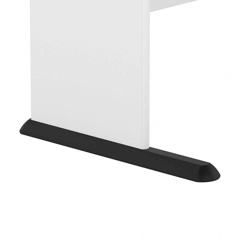 48-Inch Computer Desk with Wire Management Grommet, ANSI/BIFMA Certified, Storm Gray White Platinum