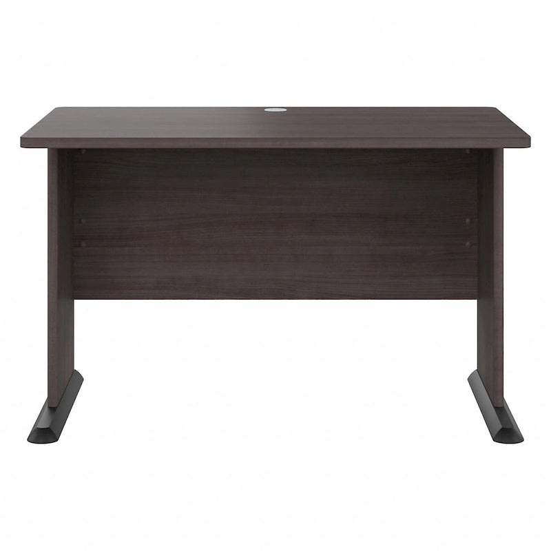 48-Inch Computer Desk with Wire Management Grommet, ANSI/BIFMA Certified, Storm Gray White Platinum