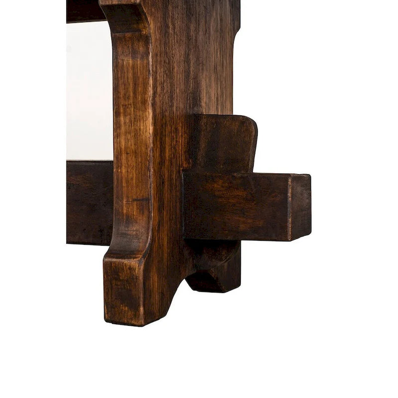 Handmade Reclaimed Barn Wood Indoor Bench, Rustic Brown, 54 or 72 Inch
