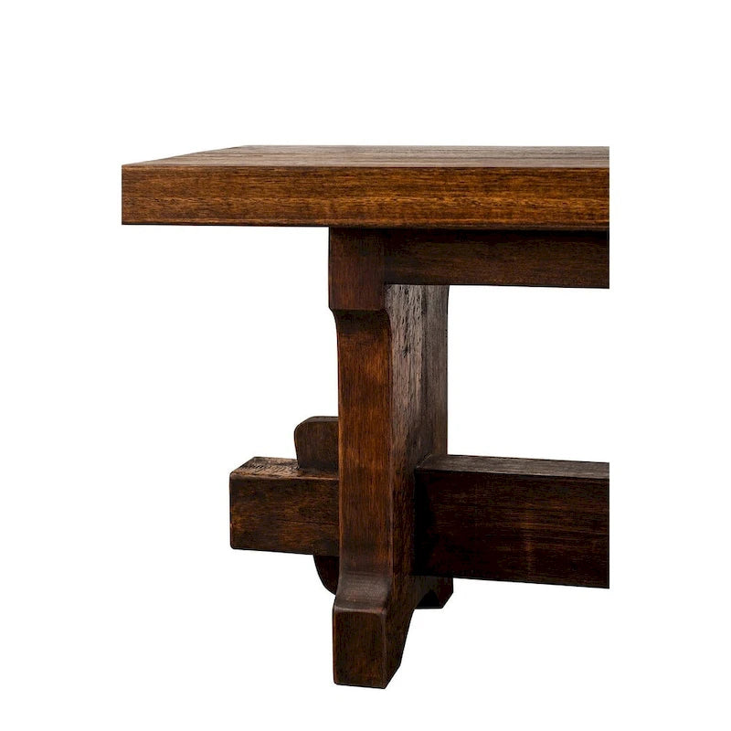 Handmade Reclaimed Barn Wood Indoor Bench, Rustic Brown, 54 or 72 Inch