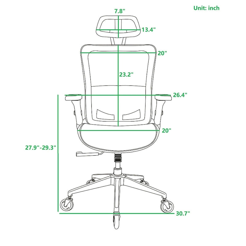 Mesh Office Chair with lock Function