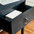 38-Inch 2-Drawer Console Table with Open Bottom Shelf and Ring Pulls, 4 Colors