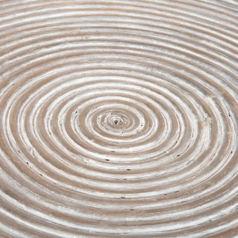 SAFAVIEH Zinca Pedestal Metal Round Coffee Table - 31.5 W x 31.5 L x 17.7 H - 32Wx32Dx18H