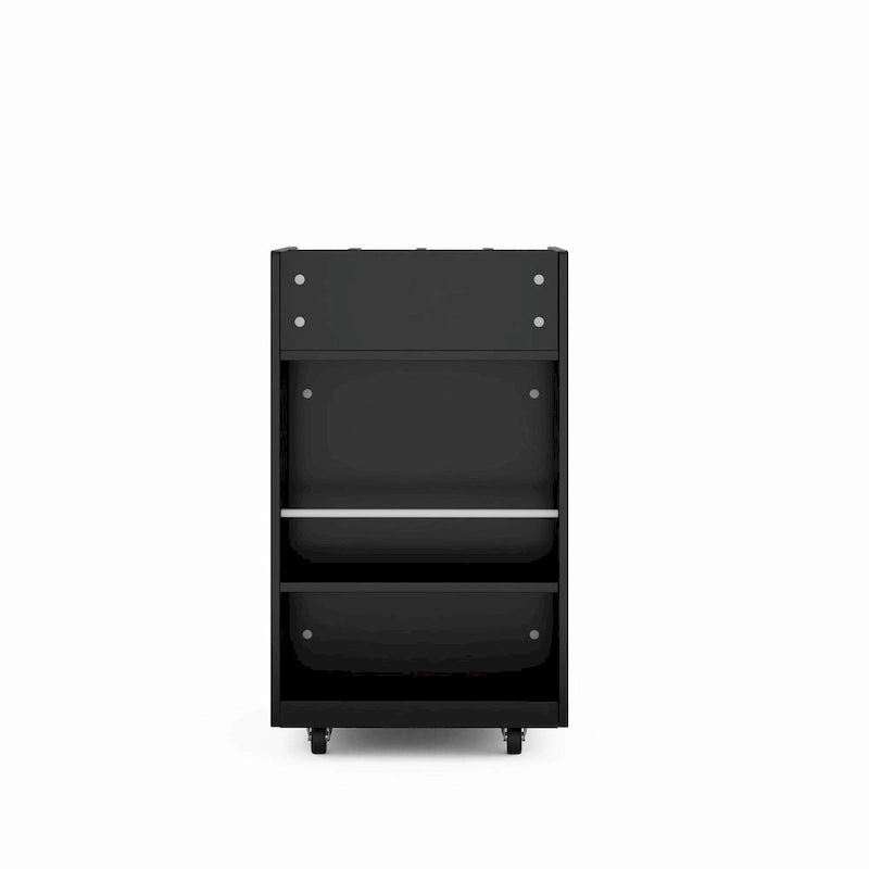 4-Tier Kitchen Island Cart with Spice Rack & Locking Casters