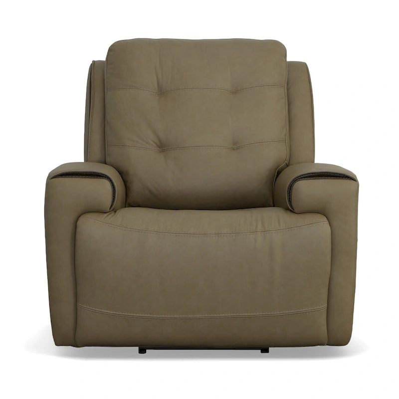 Zero Gravity Power Recliner with Adjustable Headrest and USB Charging Ports, Charcoal Khaki