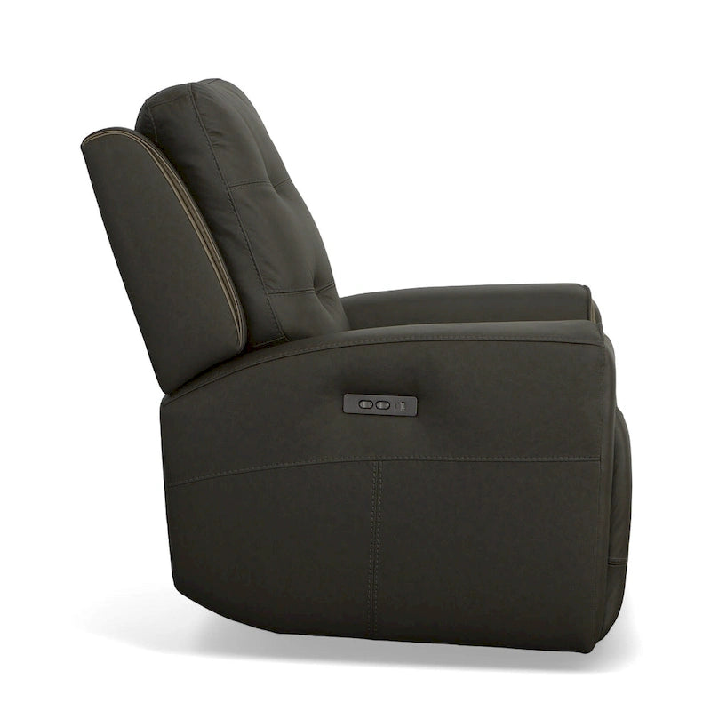 Zero Gravity Power Recliner with Adjustable Headrest and USB Charging Ports, Charcoal Khaki