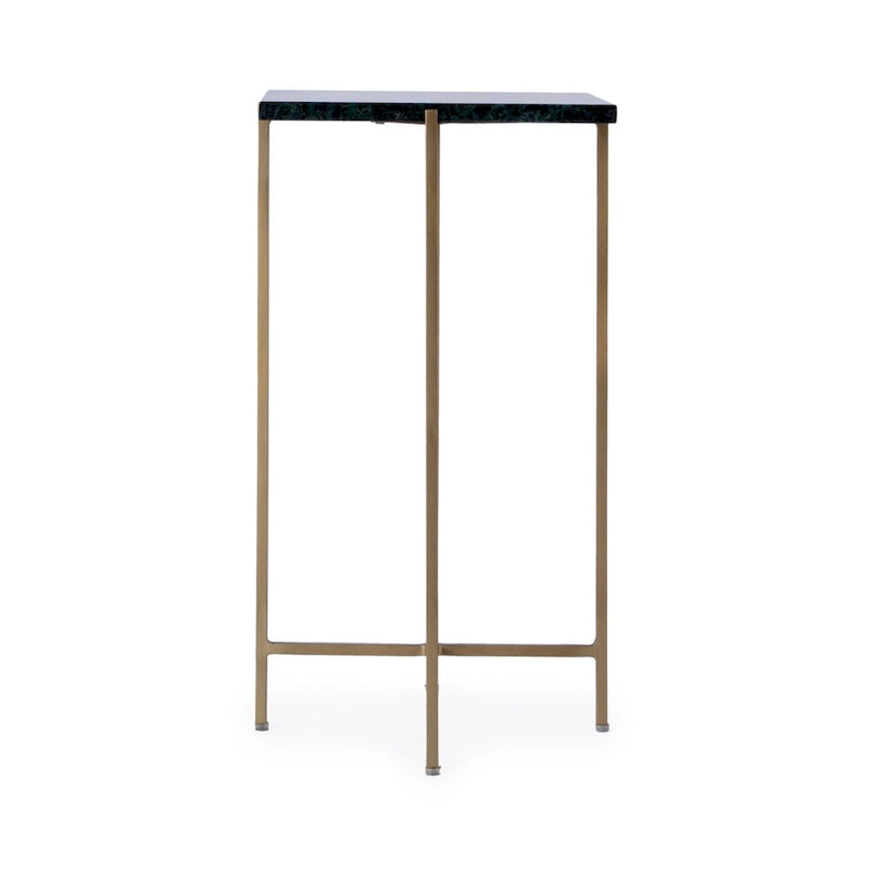Nigella square Marble & Metal Accent Table