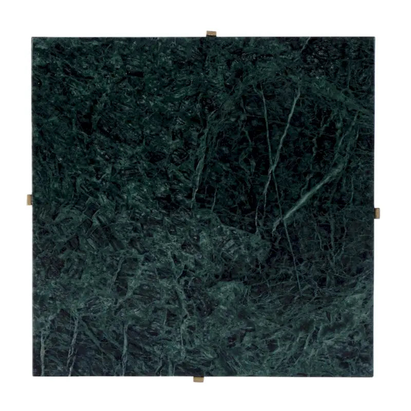 Nigella square Marble & Metal Accent Table